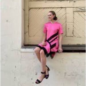 KOCHE Leopard Tee Dress